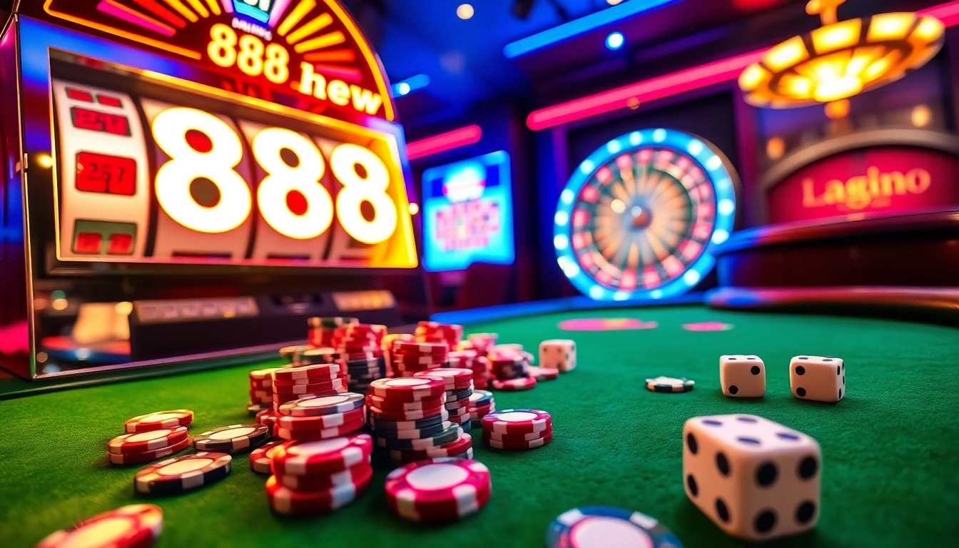 Experience the thrill of winning with 88new at a vibrant casino, featuring lively poker games and exciting slots.