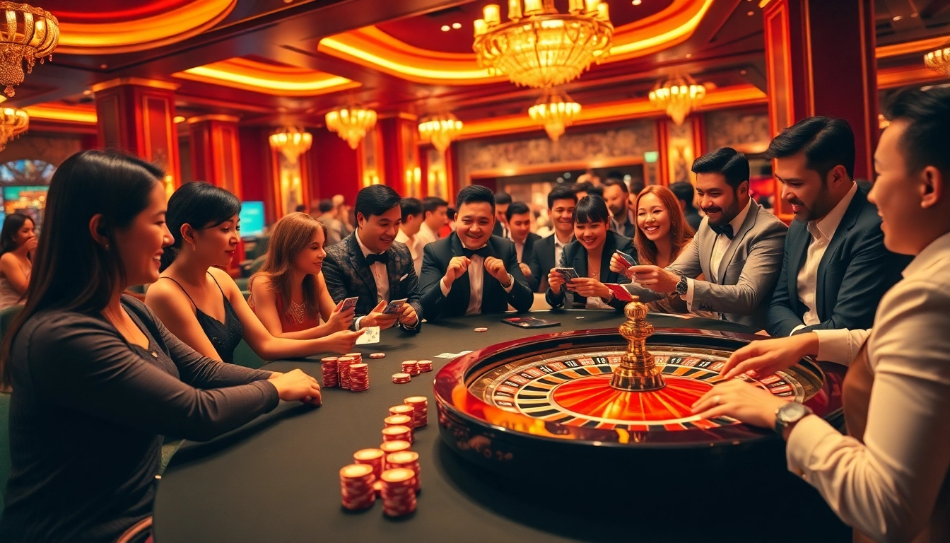 Experience the thrill of gambling at Trang Chủ 32win with exciting blackjack action and vibrant casino ambiance.